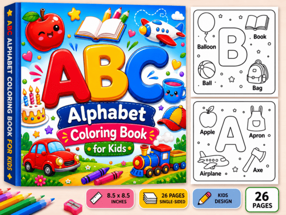 Download ABC Alphabet Coloring Pages for Kids - K Collection