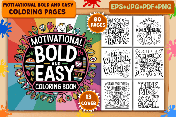 Download Motivational Bold &amp; Easy Coloring Pages - Coloring Collection