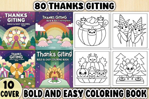 Download Bold and Easy Thanksgiving Coloring Page - K Collection