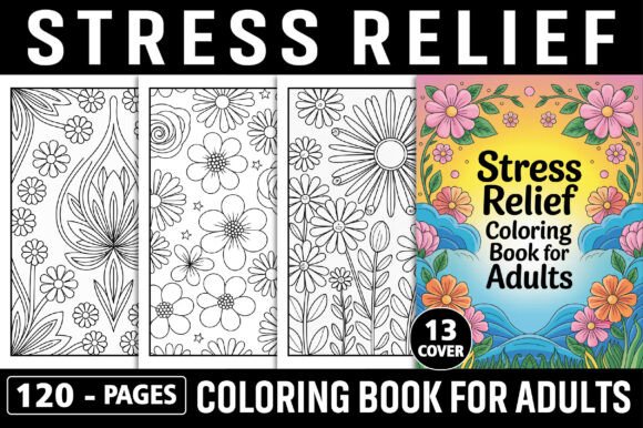 Download Stress Relief Coloring Book for Adult - K Collection