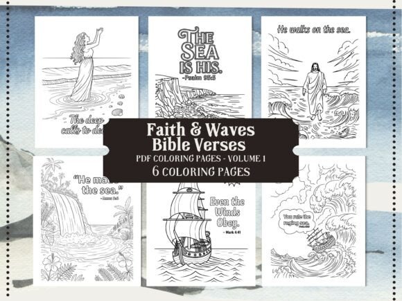 Download Faith &amp; Waves Ocean Theme Coloring Pages - Coloring Collection