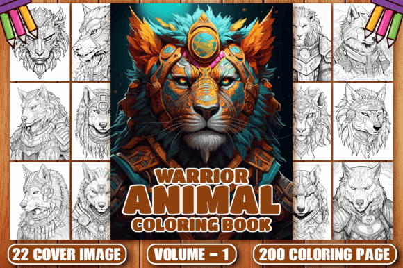 Download 200 Warrior Animal Coloring Pages V-1 - Coloring Collection