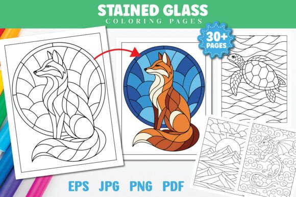 Download Stained Glass Coloring Pages for Adults - Coloring Collection