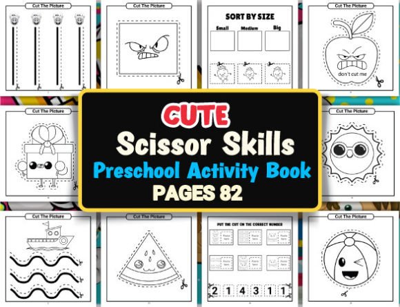 Download Toddler Scissor Skills Activity Book - K Collection
